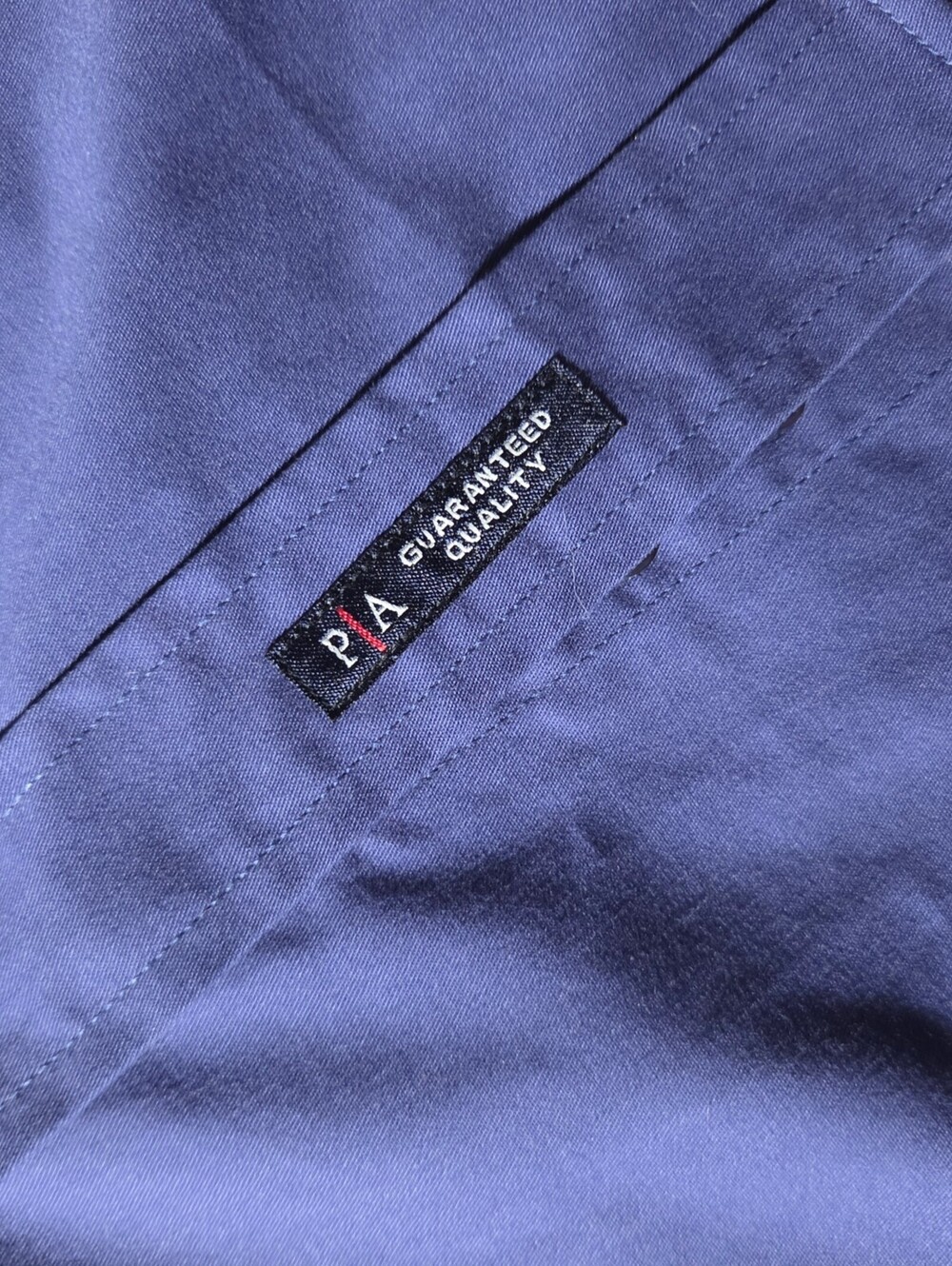 Port Authority Men's Dancer Patched Shirt Medium Blue Long - Picture 5 of 12